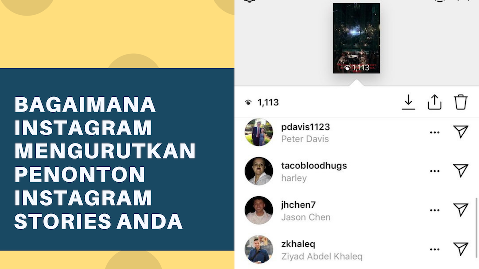 Bagaimana Instagram Mengurutkan Penonton Instagram Stories Anda